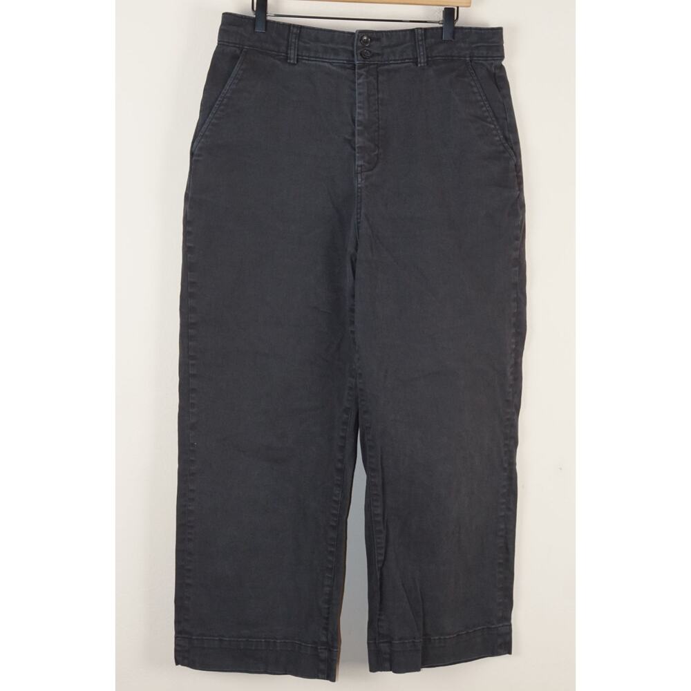 Everlane Wide Leg Pants in Charcoal Black